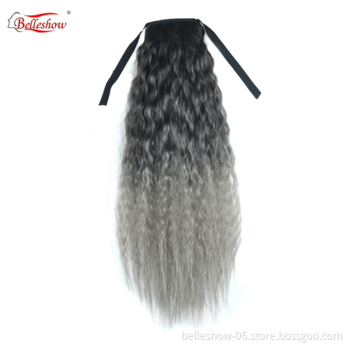 Hot sell Afro kinky curly ponytail Hair extension ponytail Elastic hair ties ponytail